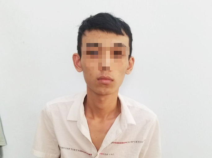 Đối tượng Hiếu tại cơ quan Công an