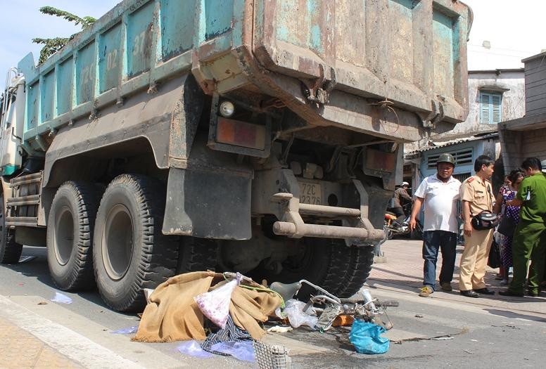Hiện trường tai nạn. 