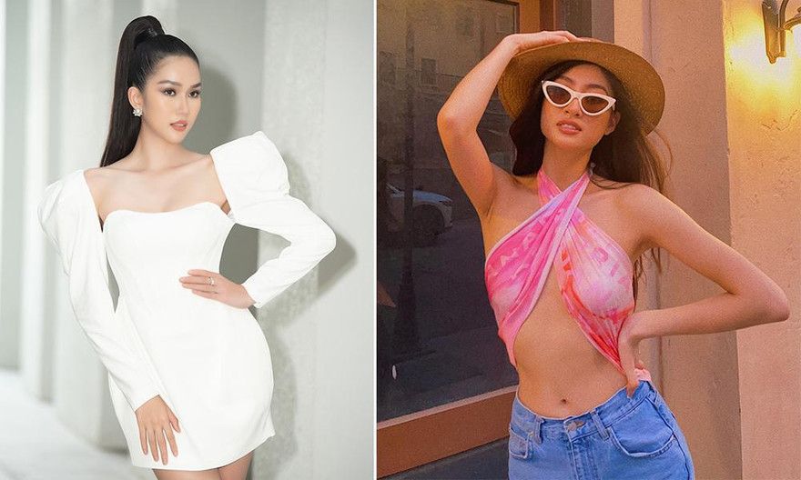 Á hậu Phương Anh diện váy cúp ngực nóng bỏng, Lương Thuỳ Linh quấn khăn làm áo cực sexy