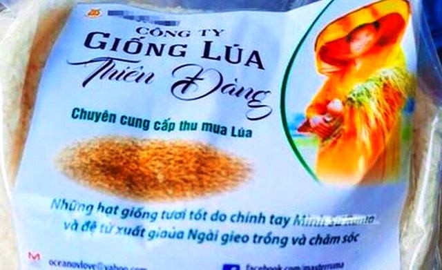 Bao bì giống lúa 'Thiên Đàng".