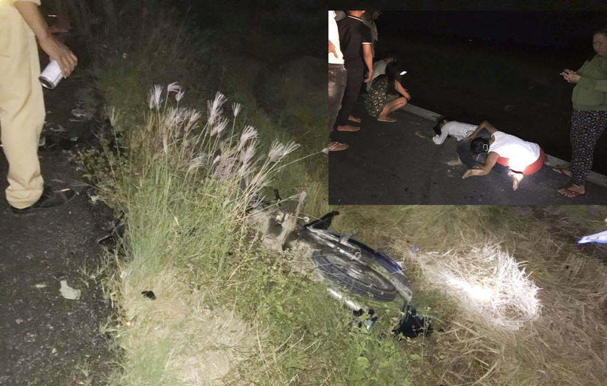 Hiện trường vụ tai nạn.