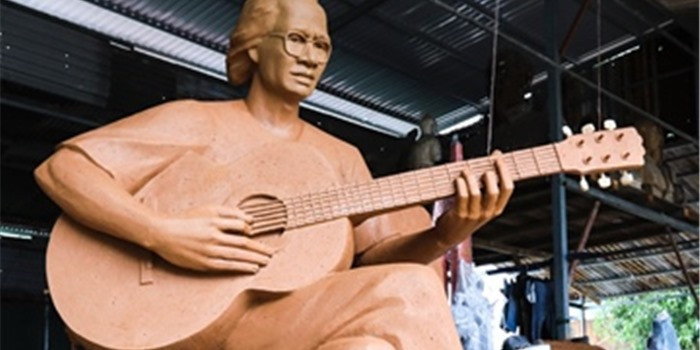 Tượng nghệ thuật nhạc sĩ Trịnh Công Sơn sẽ được xây dựng bên bờ biển Quy Nhơn. 