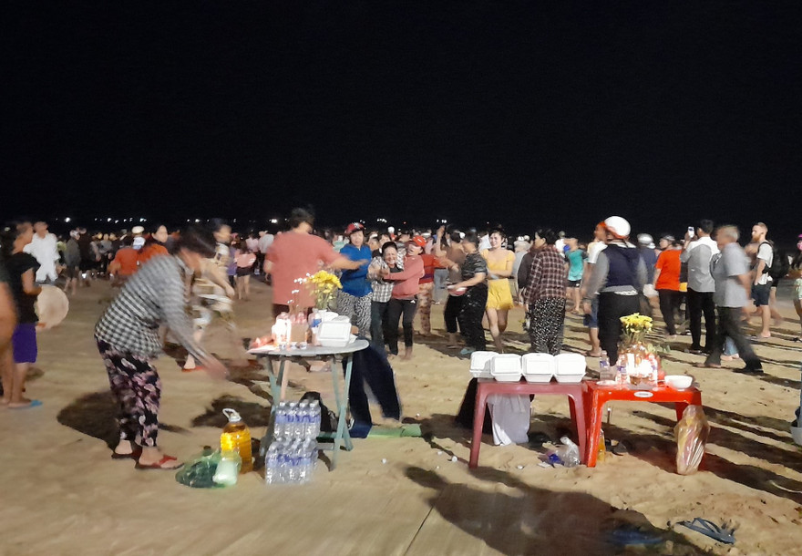 Hiện trường vụ đuối nước. Ảnh: Trương Định