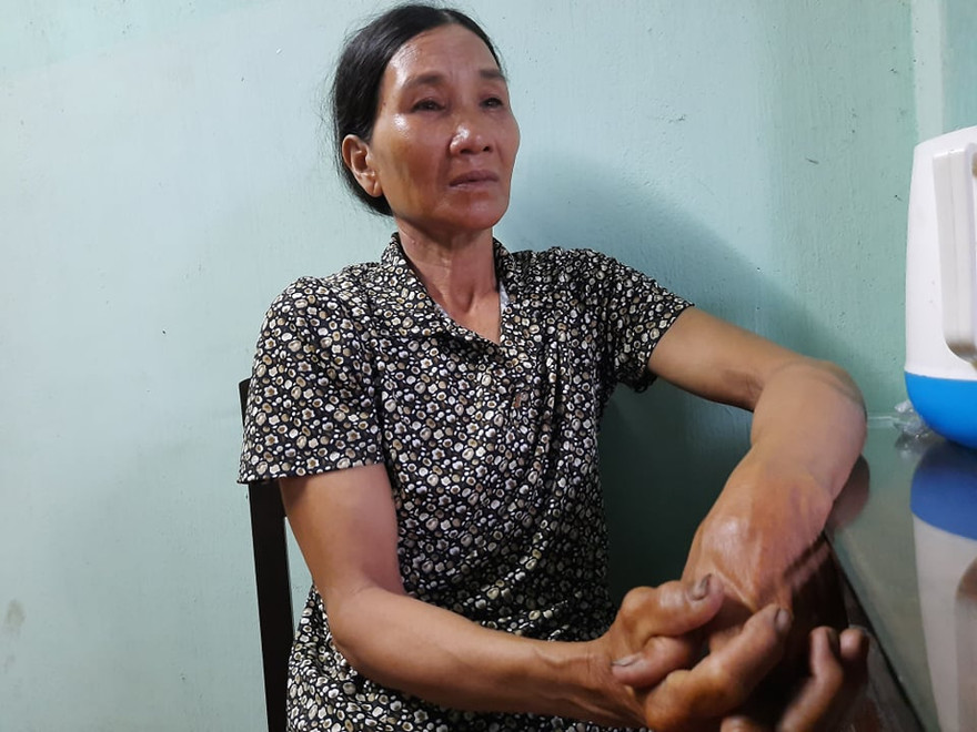 Mẹ em Lê Ngọc Hùng. Ảnh: Trương Định