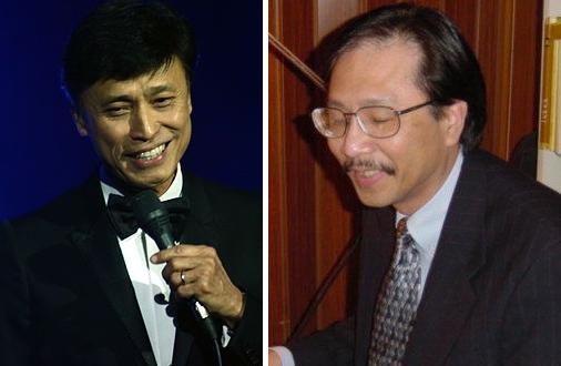 Danh ca Tuấn Ngọc và nhạc sĩ Ngô Thụy Miên.