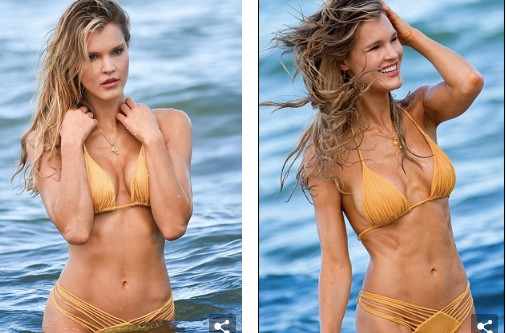 Siêu mẫu Mỹ Joy Corrigan khoe dáng tuyệt mỹ trước biển