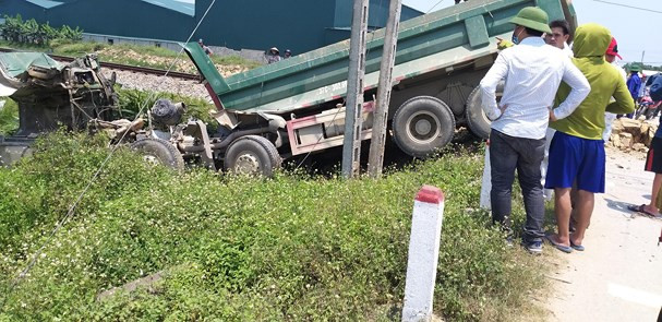 Hiện trường vụ tai nạn. Ảnh: Hồng Hải