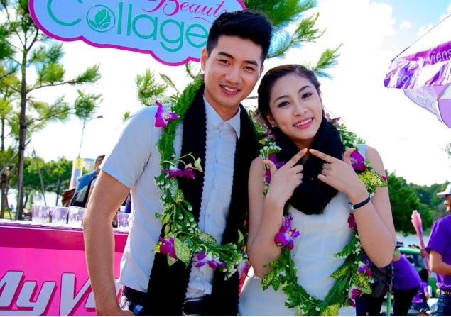 Hoa hậu đại dương Thu Thảo khoe sắc ở lễ hội mưa phố núi, Đà Lạt.