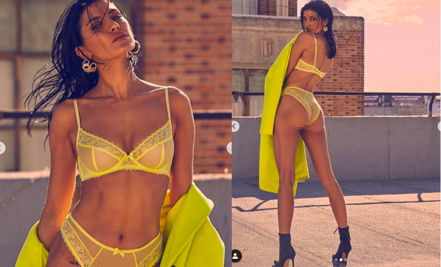 'Mỹ nhân nóng bỏng nhất Canada' quyến rũ táo bạo với nội y ren xuyên thấu