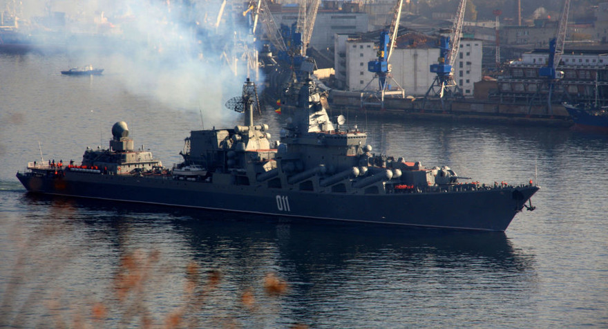 Tuần dương hạm tên lửa Varyag. Ảnh: Sputnik