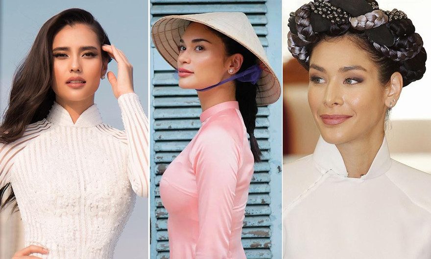 Dàn hoa hậu thế giới đẹp 'bất phân thắng bại' khi khoe sắc với áo dài Việt Nam