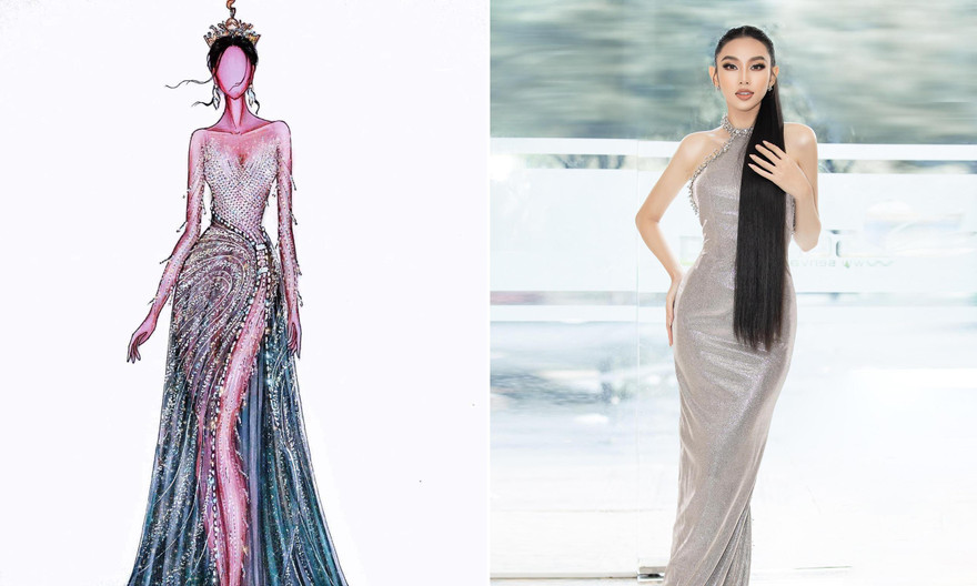 Thuỳ Tiên hé lộ váy dạ hội lộng lẫy lấy ý tưởng từ dải ngân hà cho đêm bán kết Miss Grand 