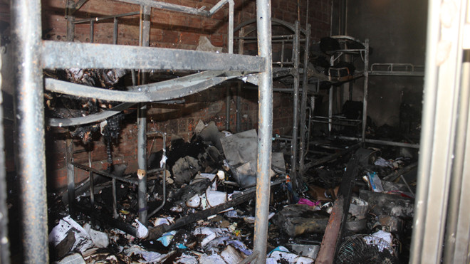 Hiện trường vụ cháy 