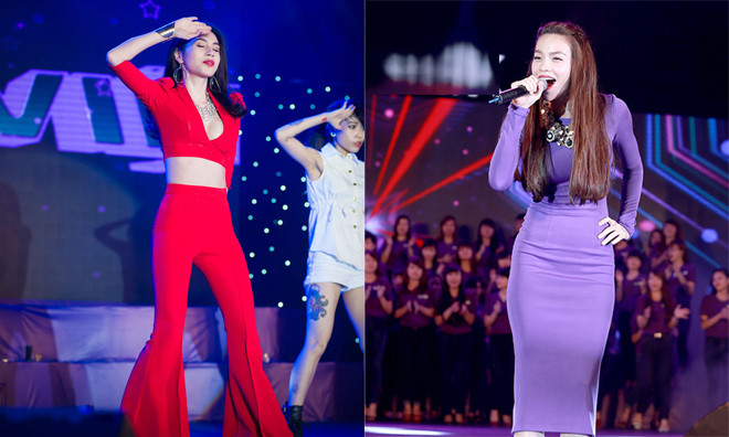 Thủy Tiên khoe eo, Hà Hồ kín mít