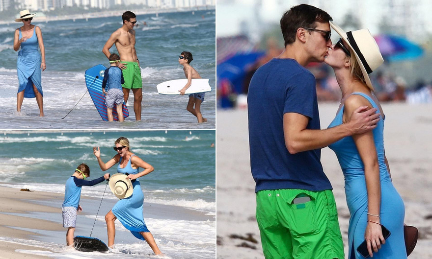 Ivanka Trump khoe dáng gợi cảm, liên tục khóa môi chồng ở biển