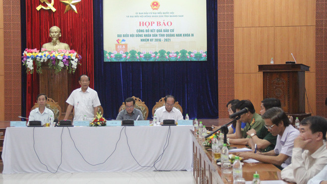 Họp báo công bố kết quả bầu cử HĐND tỉnh Quảng Nam