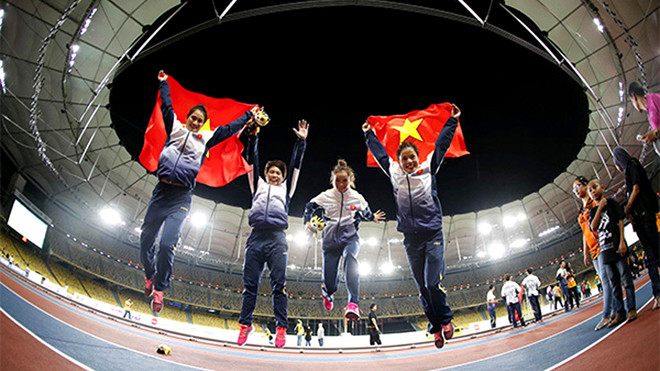 Điền kinh Việt Nam bay cao lên đỉnh tại SEA Games 29. Ảnh: Vnexpress