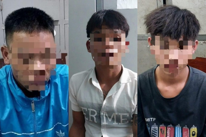 Ba đối tượng tại cơ quan công an. Ảnh: CACC