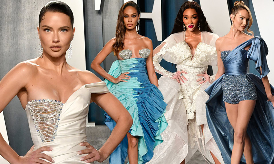 Dàn mẫu hàng đầu thế giới cùng mặc gợi cảm, khoe đường cong thể hình nóng bỏng tại sự kiện khiến các khách mời không khỏi trầm trồ.