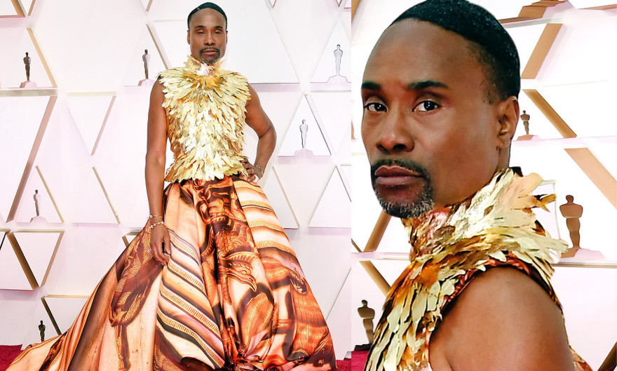 Nam ca sĩ Billy Porter lại mặc váy lên thảm đỏ Oscar 2020