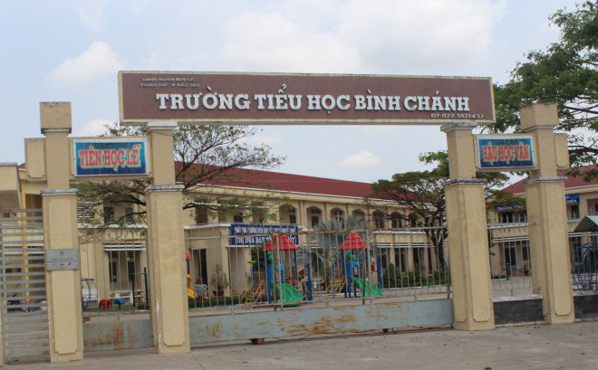 Trường Tiểu học Bình Chánh, nơi xảy ra vụ việc. Ảnh: Người lao động