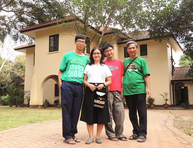 Gia đình anh Đặng Quốc Anh. (Ảnh: Facebook nhân vật)