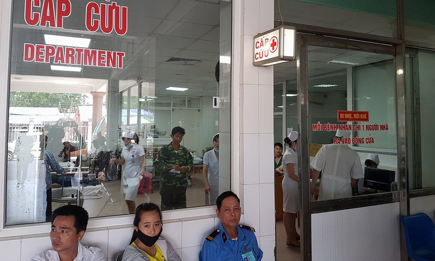 Phòng cấp cứu nơi xảy ra sự việc.