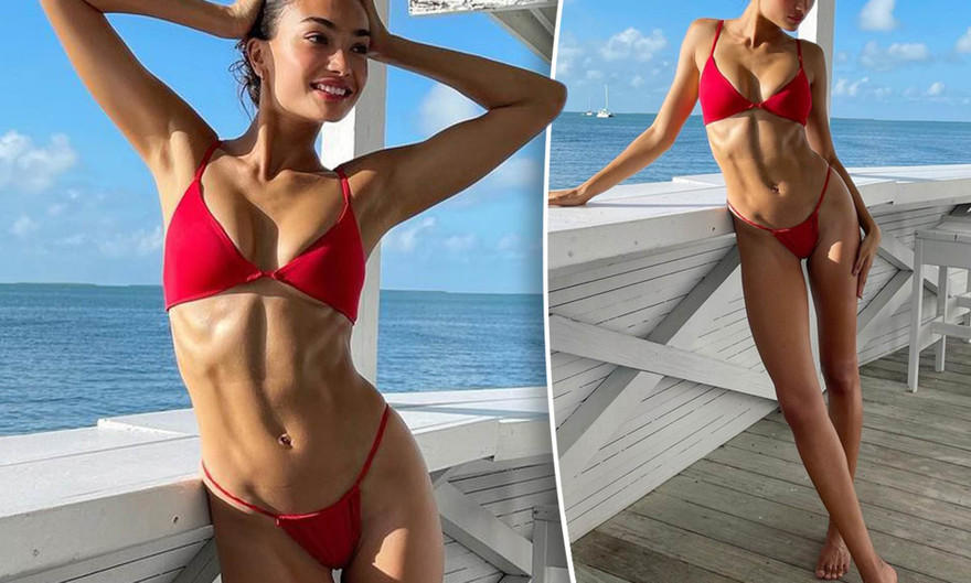 Đường cong 'bỏng rẫy' của siêu mẫu nội y Kelly Gale 