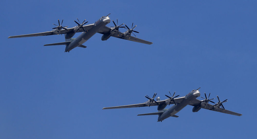 Oanh tạc cơ Tu-95MS. Ảnh: Sputnik