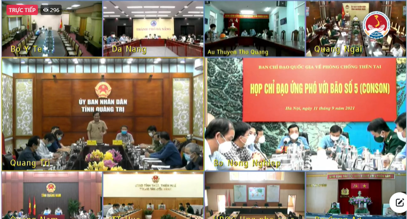 Ban chỉ đạo quốc gia về phòng chống thiên tai họp ứng phó với cơn bão số 5