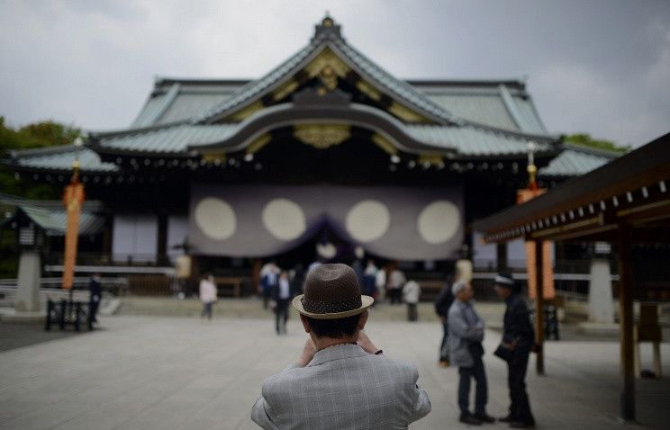 Đền Yasukuni. Ảnh: EPA