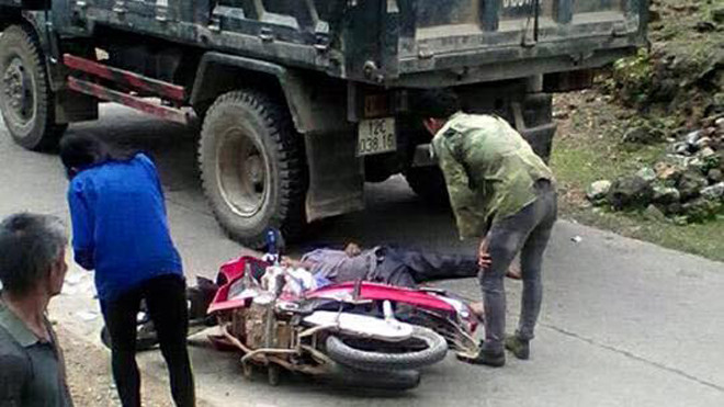 Hiện trường xảy ra tai nạn *ảnh: TN