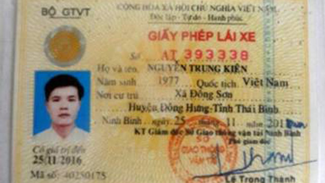 Giấy phép lái xe giả 