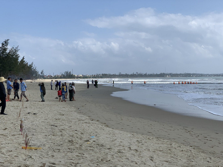 Khu vực nơi cả 2 nạn nhân mất tích. Ảnh: Nguyễn Ngọc