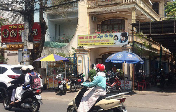 Trung tâm luyện chữ đẹp, nơi xảy ra vụ việc. Ảnh: Nguyễn Ngọc 