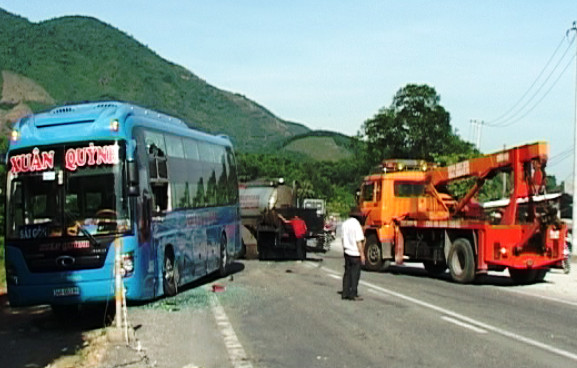 Hiện trường vụ tai nạn. Ảnh: Văn Nhân