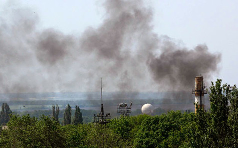 Chiến sự ở Ukraine (ảnh: Pan-African News)