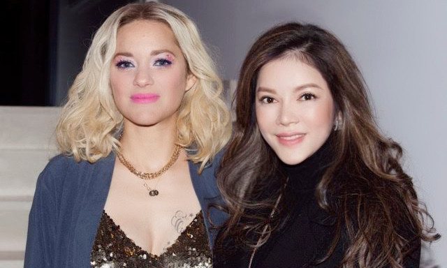 Lý Nhã Kỳ và nữ diễn viên Pháp" Marion Cotillard.