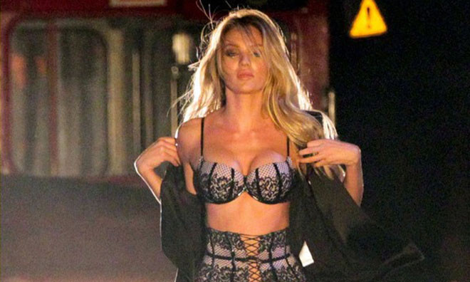 Thiên thần nội y khoe ảnh hậu trường 'bỏng mắt'