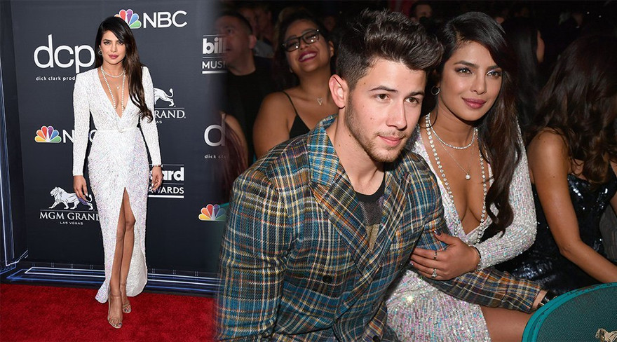 Hoa hậu Priyanka Chopra gợi cảm, tình tứ bên chồng kém 10 tuổi ở sự kiện