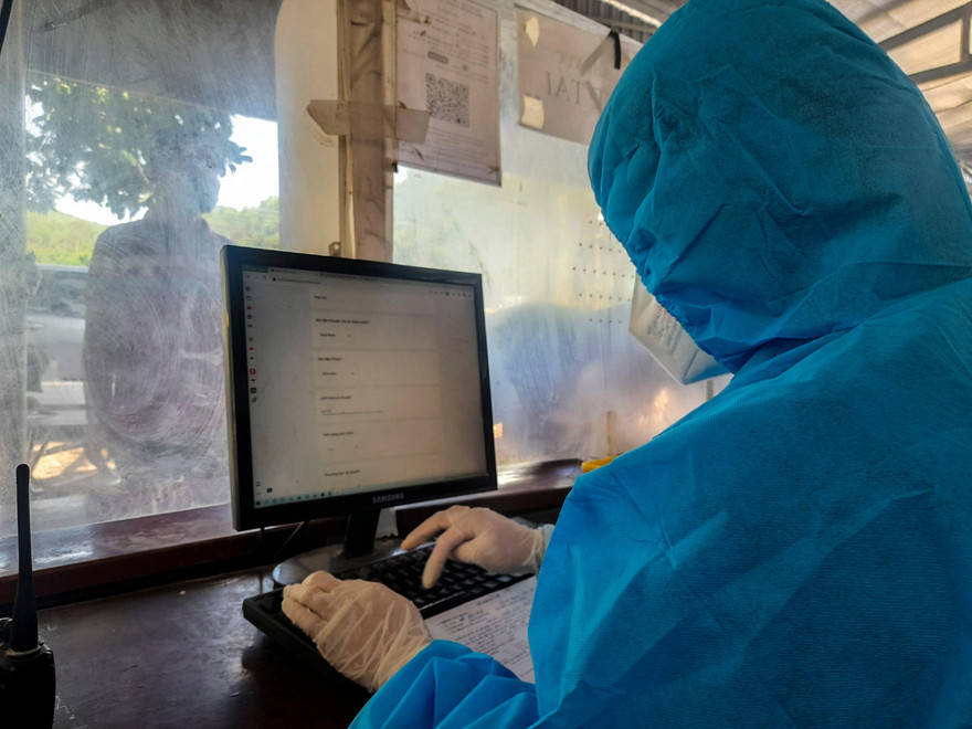 Bình Định dừng hoạt động các chốt kiểm tra y tế trên Quốc lộ. Ảnh: Trương Định