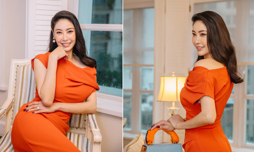 Trở về Việt Nam sau 6 tháng kẹt dịch ở Mỹ, Hà Kiều Anh diện váy xẻ cực nóng bỏng 