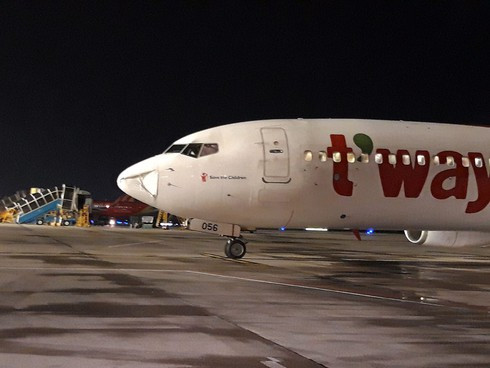 Chiếc máy bay gặp sự cố. Ảnh: Vietnam Air Spotters