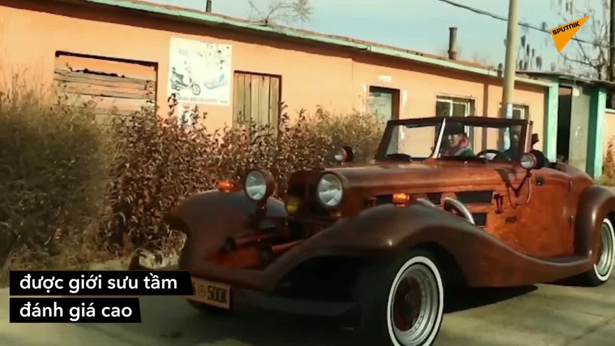 Bất ngờ với chiếc xe Mercedes làm từ gỗ chạy được 90km/giờ