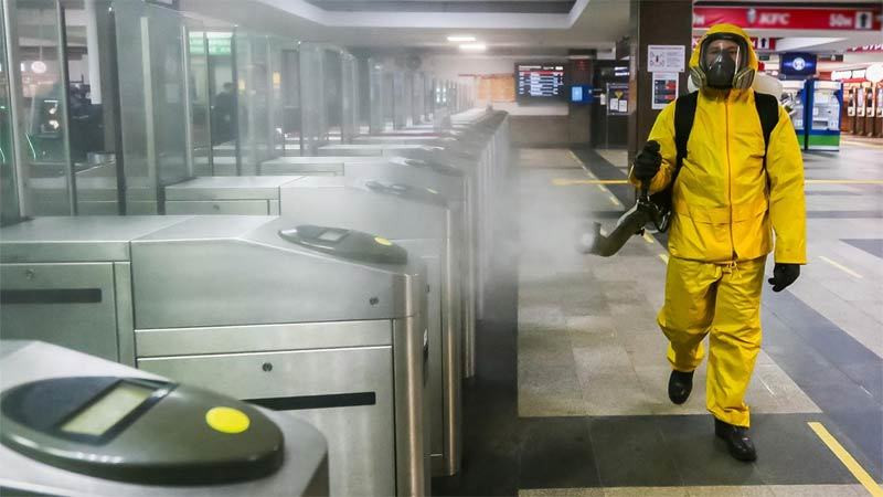 Nga đang triển khai các biện pháp kiểm soát dịch bệnh nghiêm ngặt trong bối cảnh số người nhiễm Covid-19 tăng cao. (Ảnh: TASS)