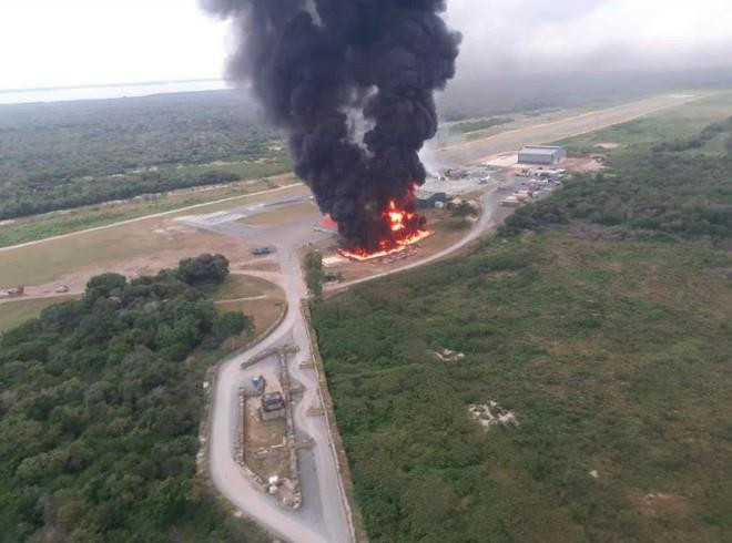 Vụ nổ tại căn cứ quân sự ở Somali. (Ảnh: Al Jazeera)