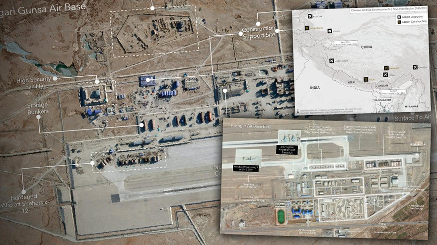 Không quân Trung Quốc bành trướng sức mạnh ở biên giới giáp Ấn Độ