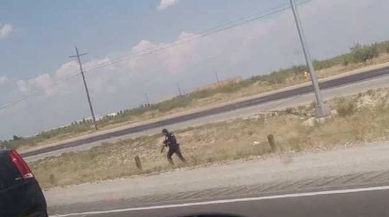 Cảnh sát đang truy lùng nghi phạm. (Ảnh: CNN)