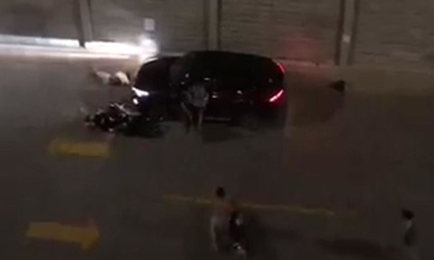 Hiện trường vụ việc. Ảnh cắt từ clip