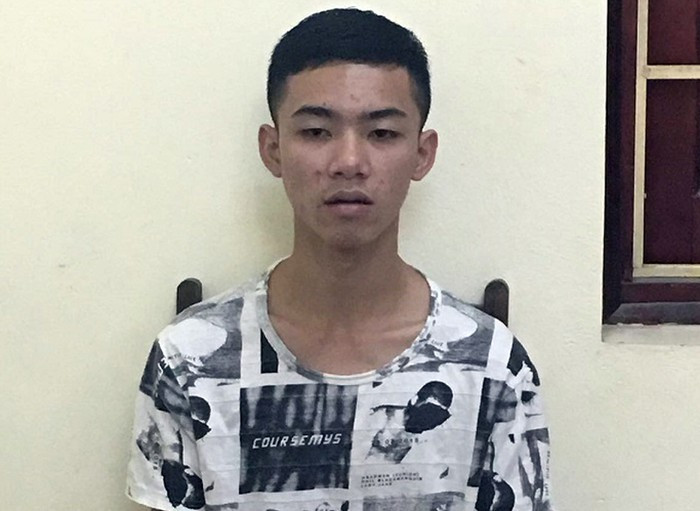 Đối tượng Đô tại cơ quan Công an